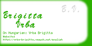 brigitta vrba business card